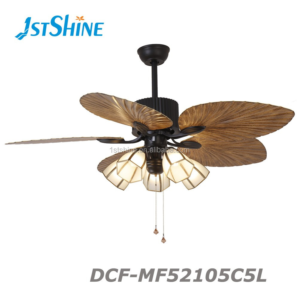 52" Ceiling Fan with Light ABS Blades Pull Chain Switch AC Motor CE RoHS