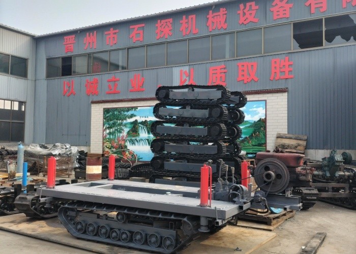 Dumping Truck Track Transporter With 4 Mt Load Capacity And 350*90*54 Track Size