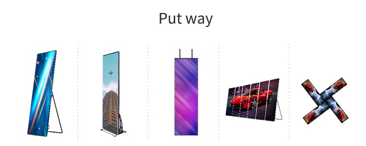 Portable Smart Advertising LED Poster Display HD Video Mirror LED Screen LED Display