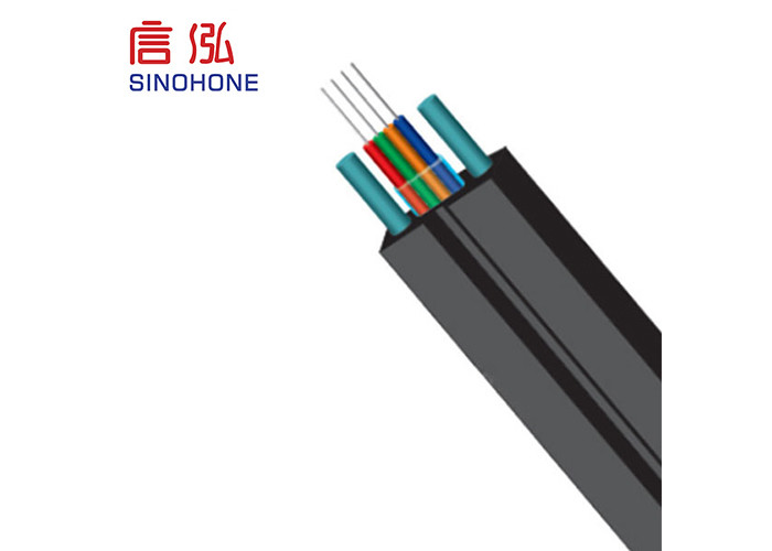Environment Friendly Fiber Drop Cable , Fiber Breakout Cable Simple Structure