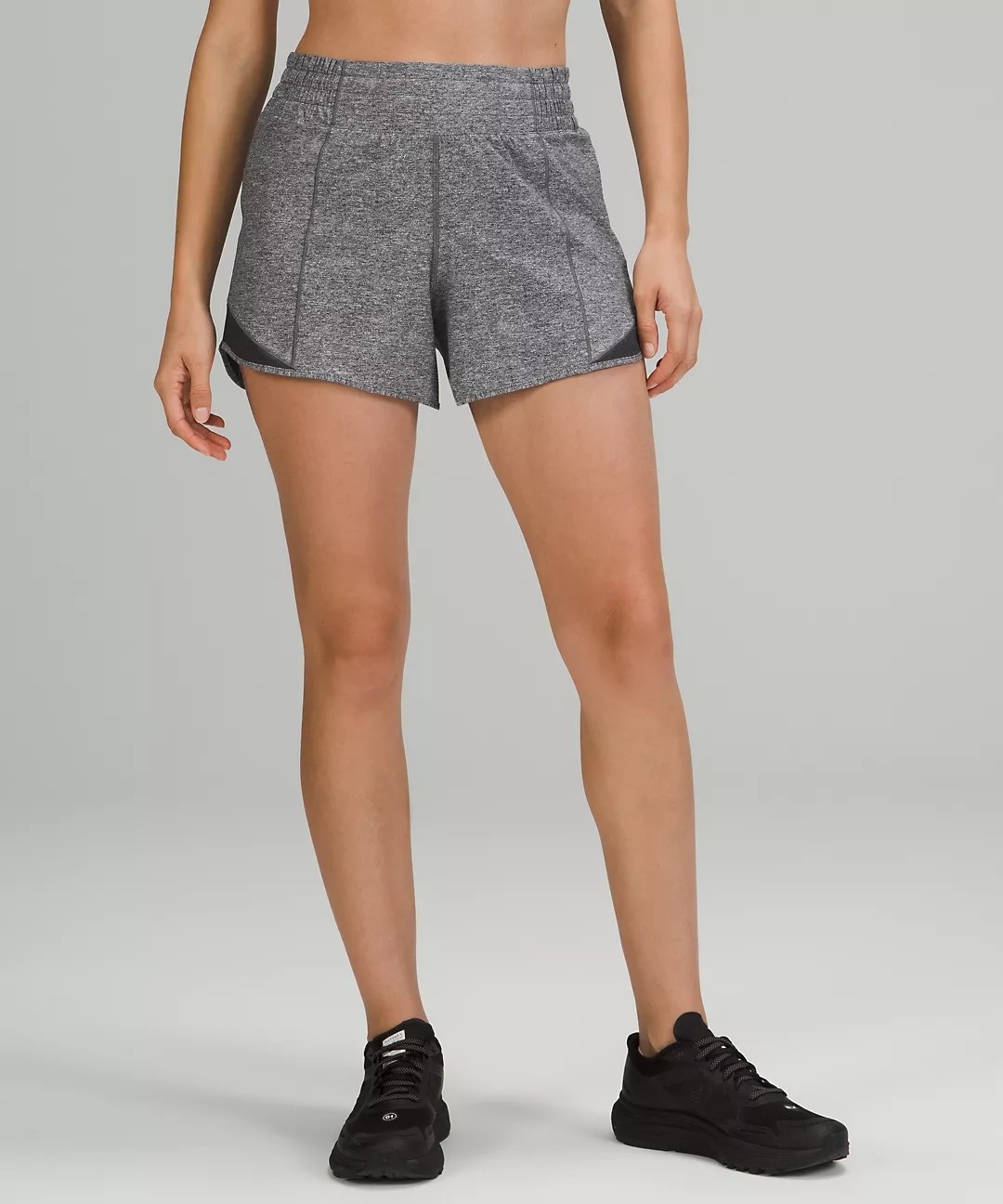 Elastic Waist Band Women'S Running Shorts With Liner