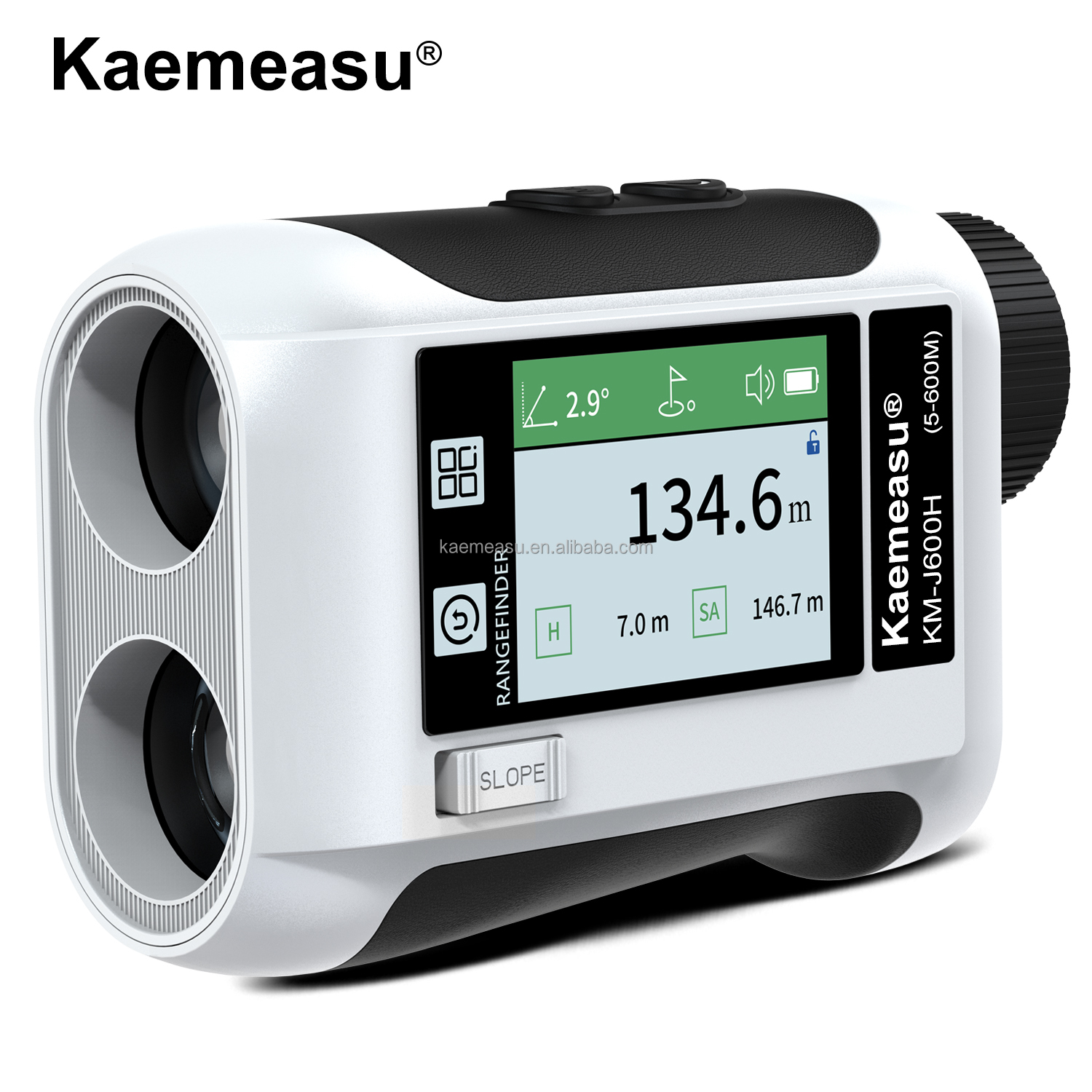Outdoor Sports Hunting 600m LCD Screen Golf Laser Range Finder Telescope with Data Broadcast IP54 Dust and Water Splash