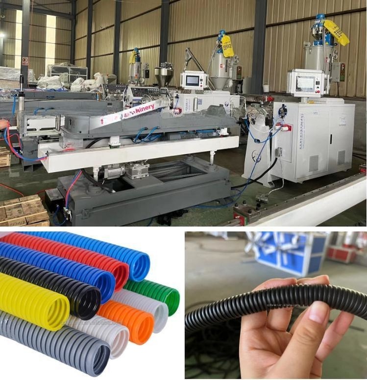 Plastic Corrugated Pipe Machine Electric Conduit Hose Pipe Production Line
