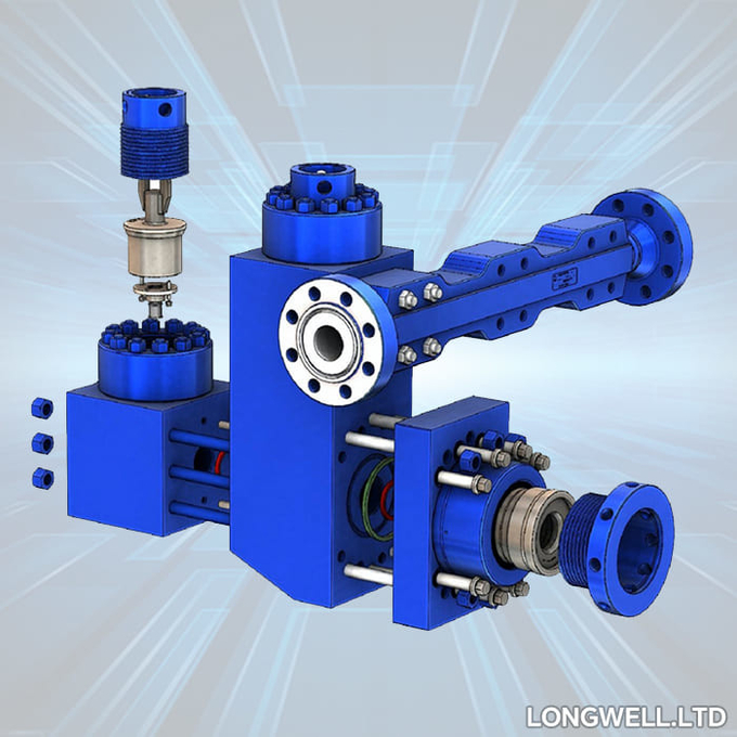 Forged Alloy Steel Mud Pump Fluid End Module 1134282 Weatherford MP-16 Mud Pump Components
