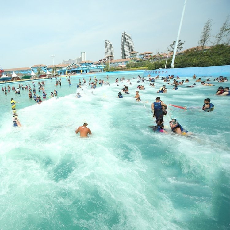 Amusement Water Park Vacuum Tsunami Wave Pool Equipment