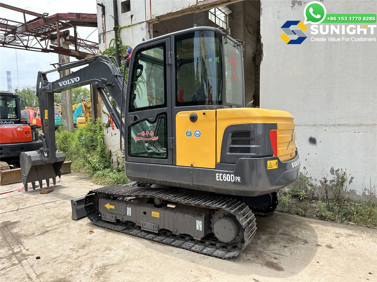 Yishun Small Digger 6Ton EC60 Second Hand VOLVO Mini Original Excavator For Mining