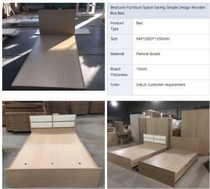 China bedroom furniture space saving simple design wooden box bed wholesale