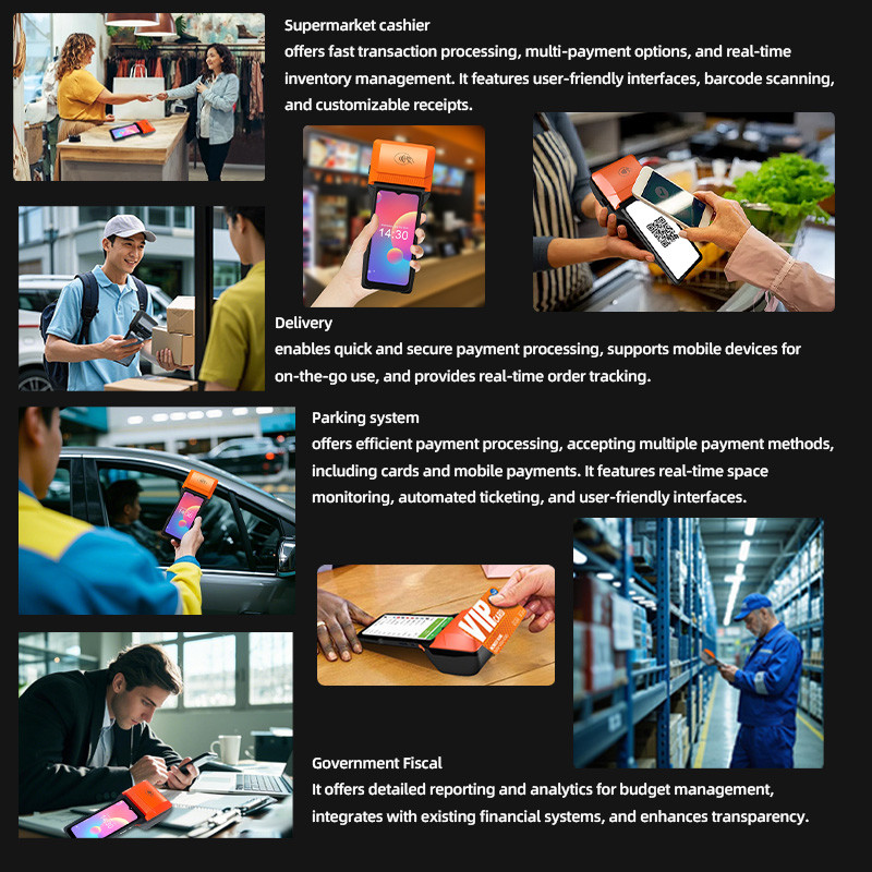 Advanced Handheld POS - Android 14, 80mm Printer, 5MP Cam, Long Battery For All - In - One Business Solutions
