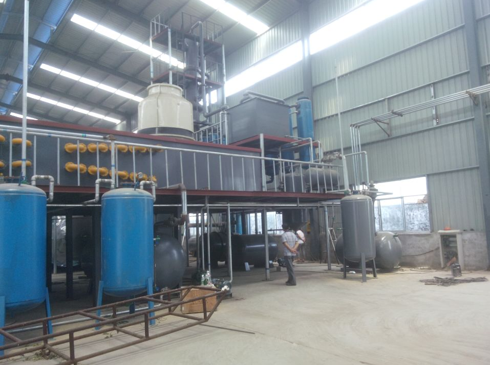 Used Oil Re Refining System For Recycling Black Engine Oil Eco Friendly