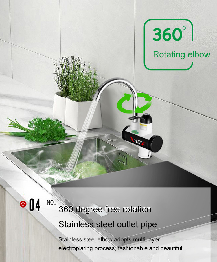 Multifunction Instant Hot And Cold Water Faucet 50HZ kitchen use