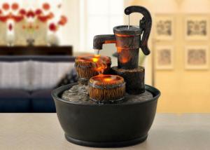 China 7 Inch Handicraft Indoor Lighted Water Fountains wholesale