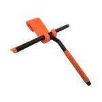 Orange Silicone Handle Stainless Steel Window Wiper