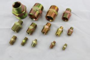 China British 55 Degree Cone Union BSPT Male Hydraulic Connectors Fittings Zinc Plating wholesale