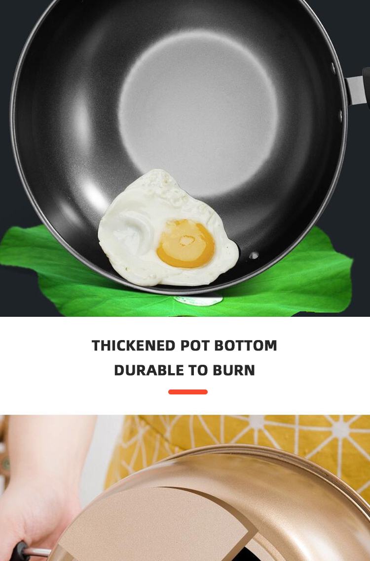 Customized Logo Cast Iron Cookware Set 3 Piece Non Stick With Plastic Handle