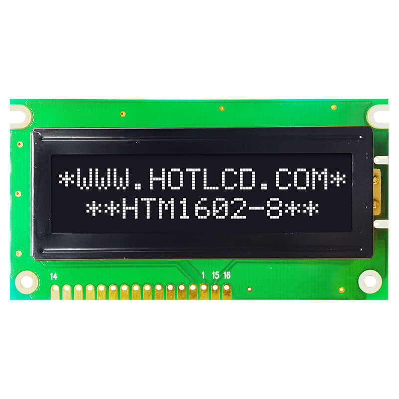 2X16 LCM Character LCD Module With Green Backlight HTM1602-8
