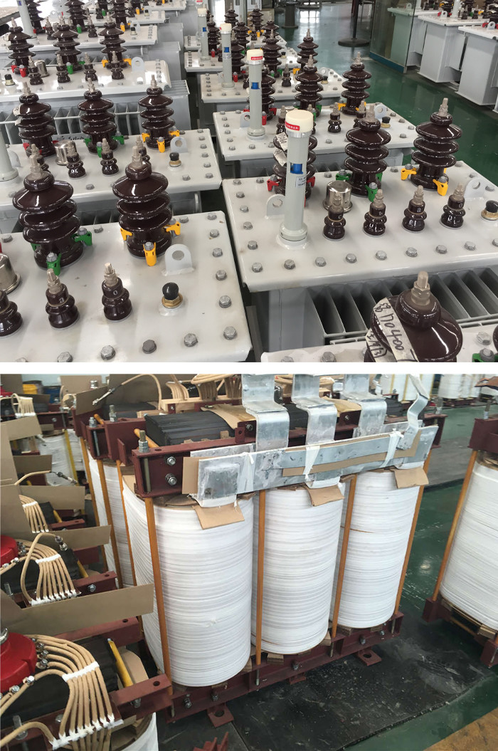 Outdoor Oil Immersed Transformer 6.3kv Output Voltage 50 / 60Hz Frequency