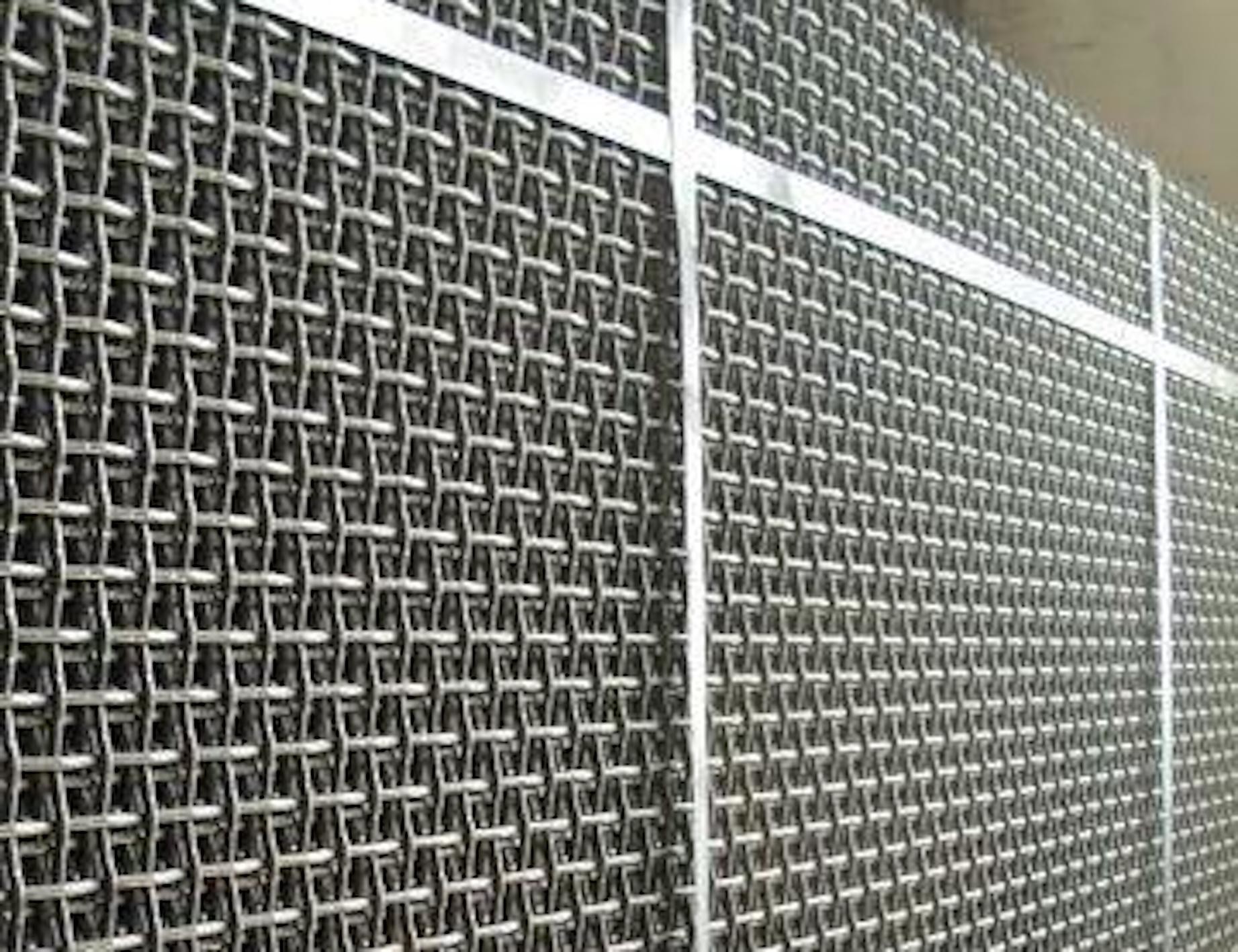 Unidirectional Bending Stainless Steel Grill Mesh 304 Heat Resisting Crimp Wire Mesh