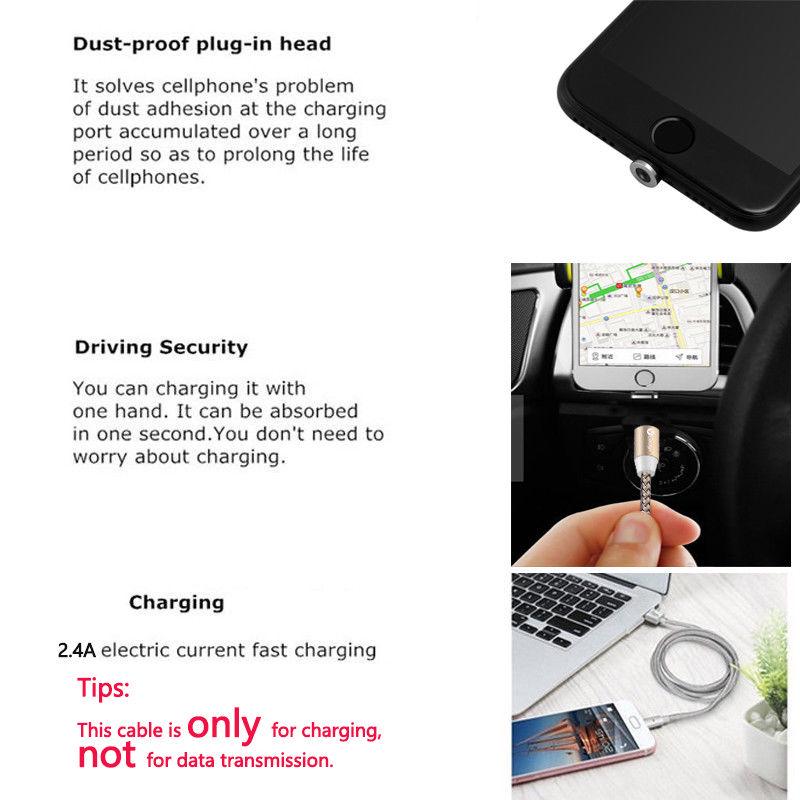 TPE USB Type C Magnetic Charging Cable 100cm USB Data Transfer Cables 360 Degree