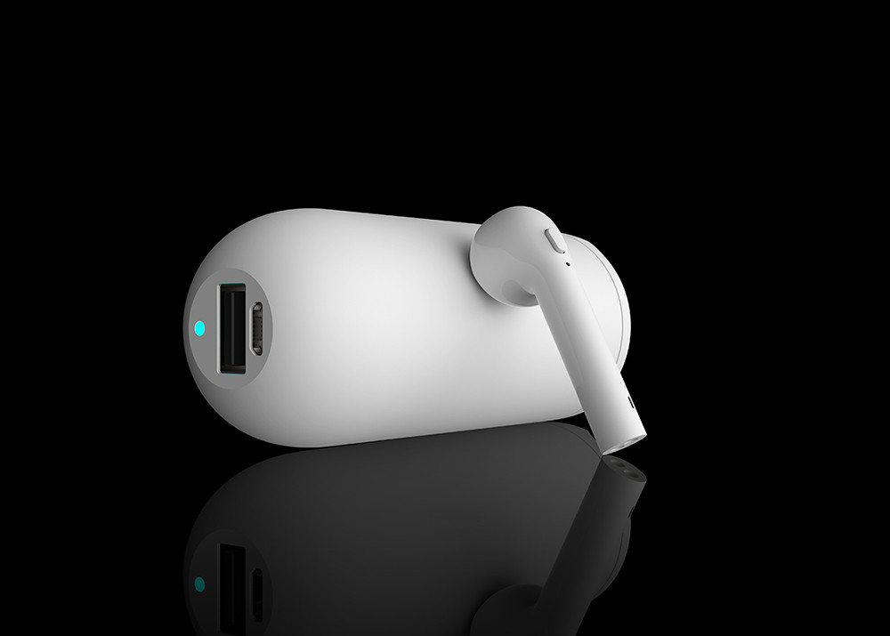 10M Transmission Mono Bluetooth Headphone With 3300 Mah Power Bank I9 TWS
