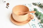 Beech Wooden Drinking Cups 250ml Wine Cocktails Mixed Drinks Beer Wooden Mug