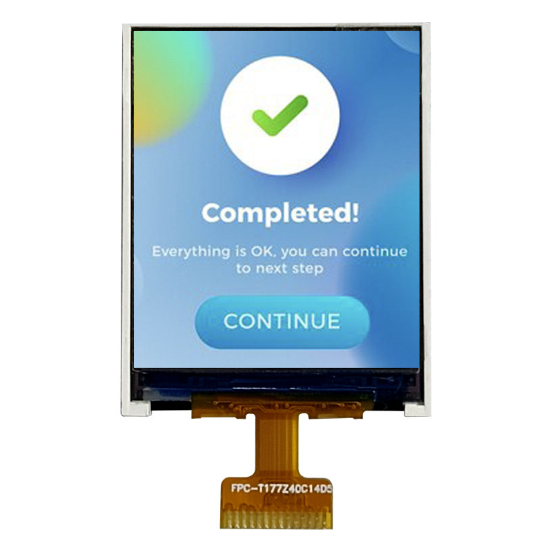 1.77'' TFT LCD Display SPI Interface W/Anti-Glare Surface, 128x160, Touch Screen Optional