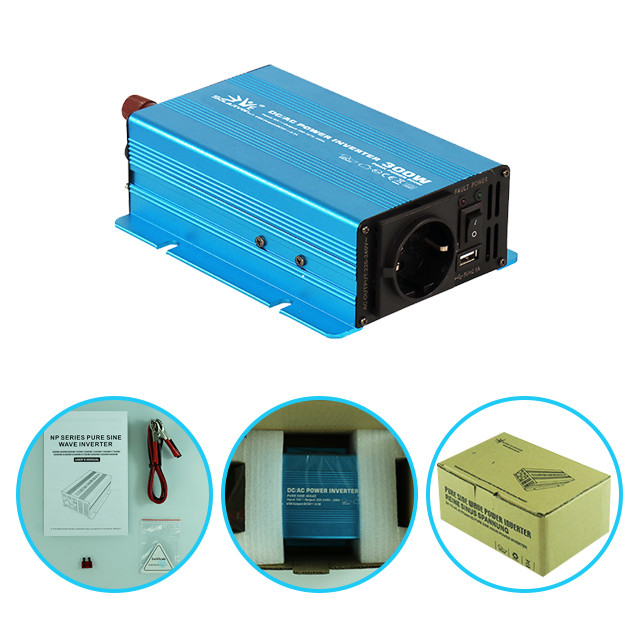 Micro LED Digital Pure Sine Power Inverter , Blue DC AC Pure Sine Wave Inverter