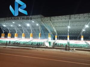 China Stadium Roof Light Steel Structure , Customized Prefabricated Steel Buildings wholesale
