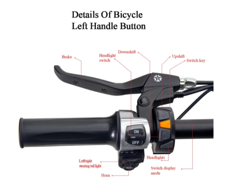 20 Inch Fat Tire Foldable Electric Bike 750W 48V 7 Speed 17AH Battery Capacity