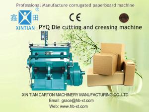 China Semi-Automatic Carton Making Machine , Smooth Creasing Cutting Machine wholesale