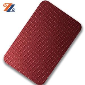 China AiSi Stainless Steel Chequer Plate Stamped 1.5 Mm Stainless Steel Sheet wholesale