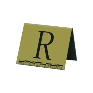 China P069 Yellow plastic photo evidence alphabets(A-Z) wholesale