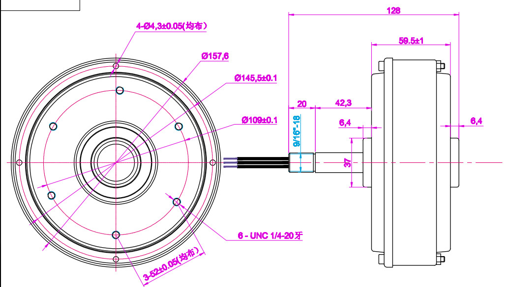 52 Inch Ceiling Fan Motors BLDC Pull Chain Control 190 RPM 120V 60HZ Fan motor