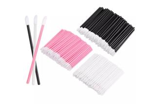 China Black Plastic Makeup Lip Applicator Wands Disposable Lip Brush wholesale