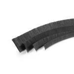 Straight / Crimped Wool Pile Weatherstripping , Sliding Door Sweep Brush