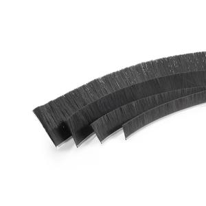 China Straight / Crimped Wool Pile Weatherstripping , Sliding Door Sweep Brush wholesale