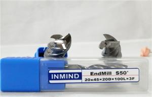 China HRC50 End Mill For Hardened Steel , 20 mm 3 Flute Carbide End Mill wholesale