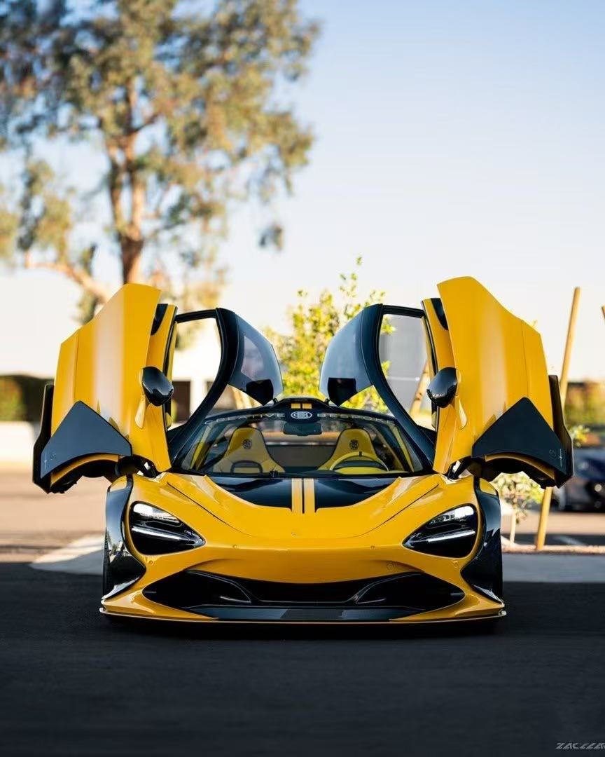 720s Mclaren Body Kit Carbon Fiber Widebody ZE Style Front And Rear Bumper