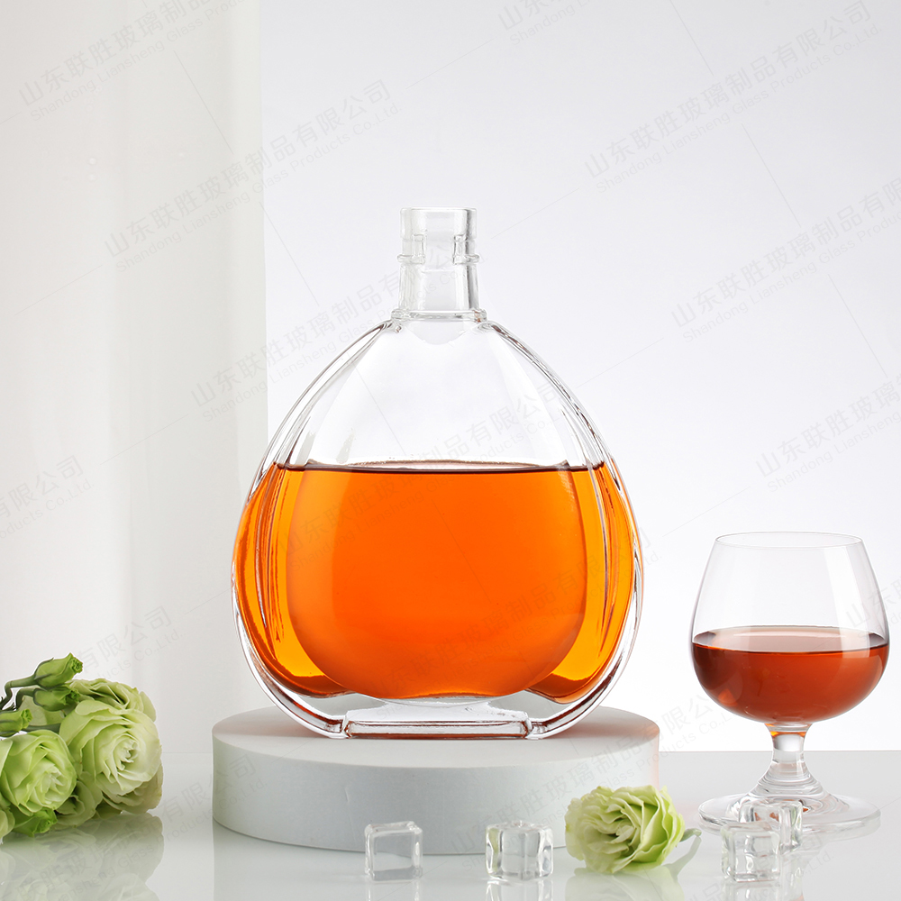 700ml 1L 5L Glass Bottle For Vodka Tequila Rum Liquor Spirit Beverage Glass Bottle