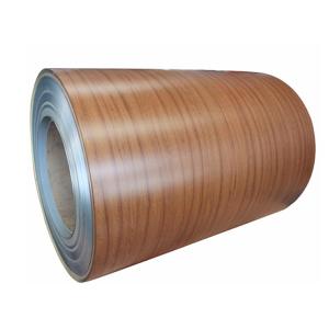 China PVDF Wood Grain Aluminium Coated Coil For Construction wholesale