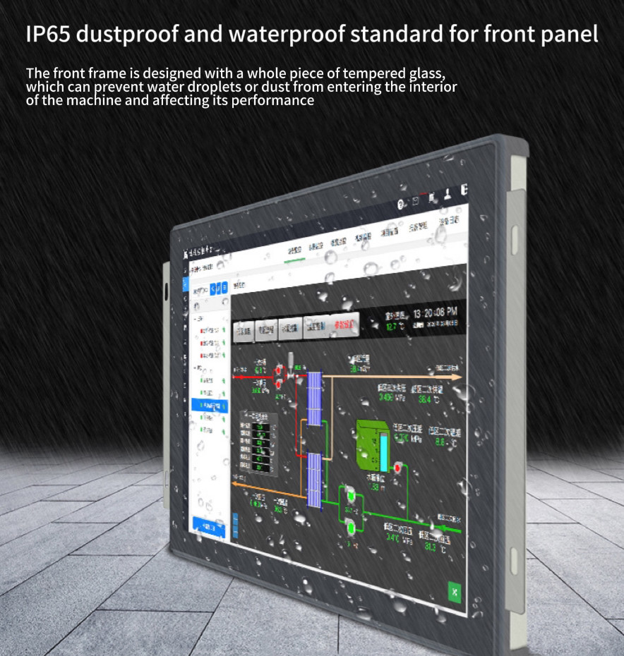 IP65 Waterproof 15.6 Inch Industrial Open Frame LCD LED TFT Monitor With Touch Screen