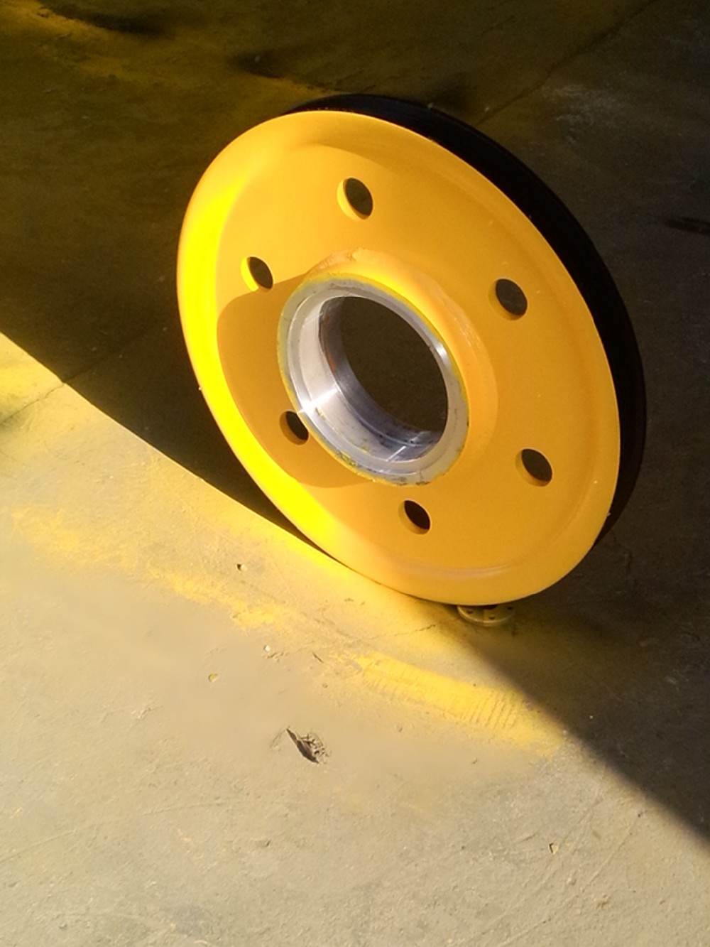 Crane parts forged pulley wheel