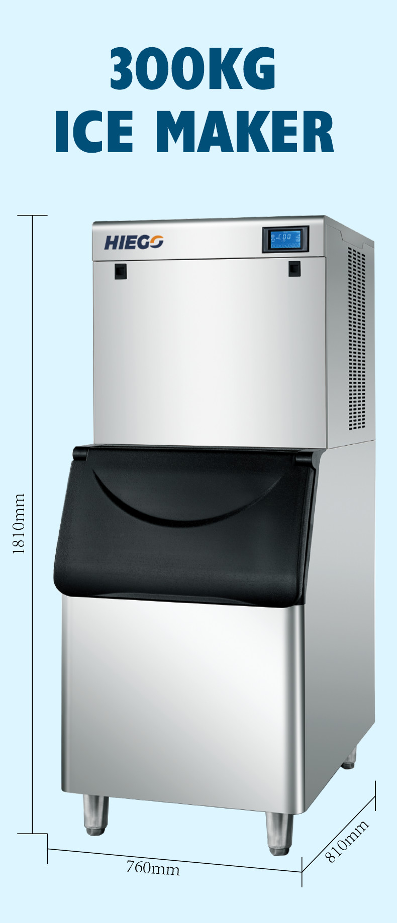 300kg Automatic Ice Machine Stainless Steel 150kg Automatic Sphere Ice Maker