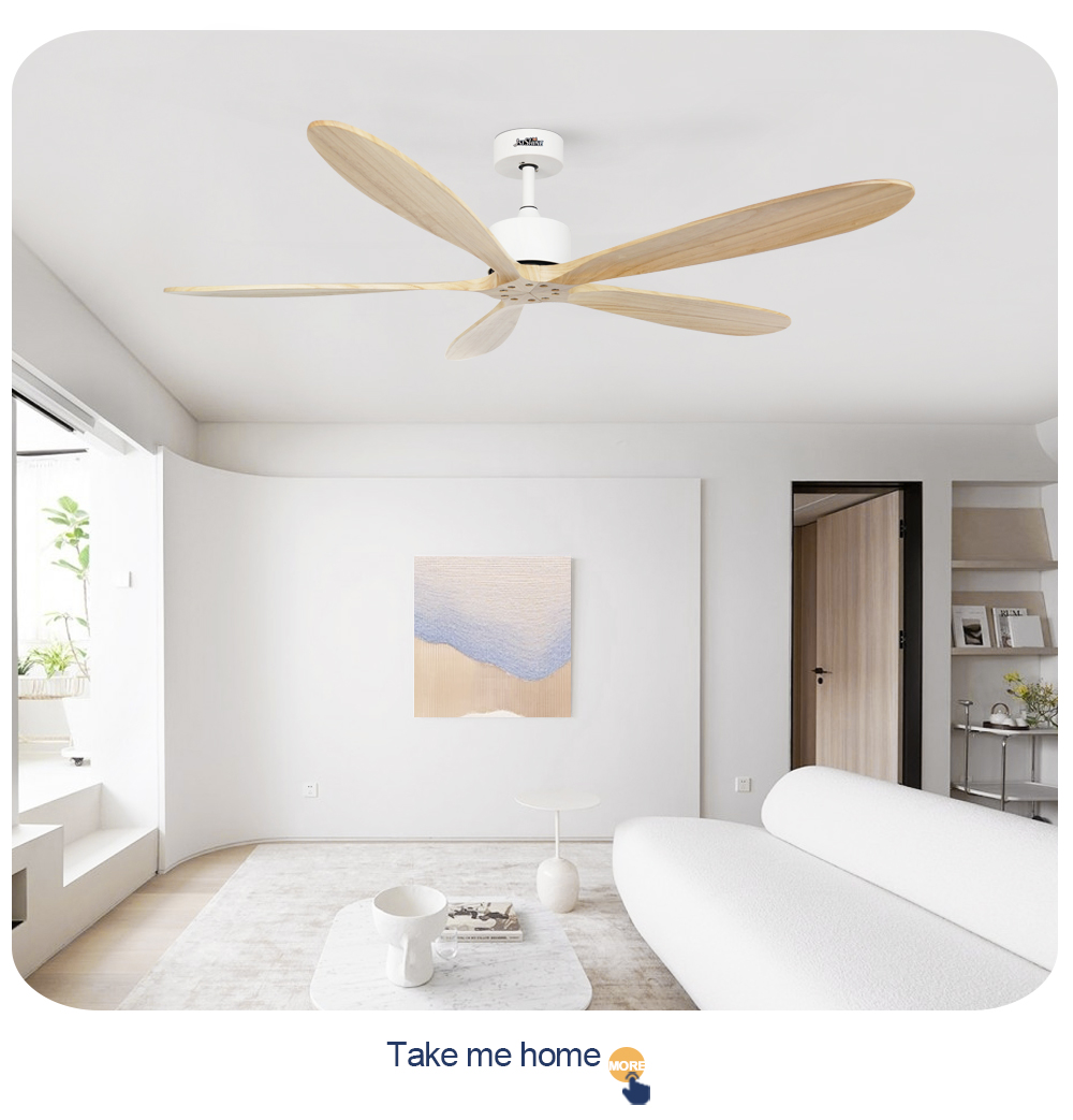 Home Hotel Office Ceiling Fan with Remote Control and Low Noise Operation by 1stshine