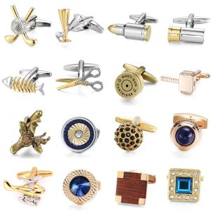 China Personalized Engraved Metal Cufflink Gift Set For Wedding Party wholesale