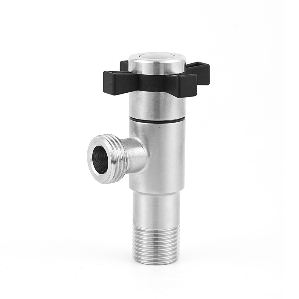 SS304 1 2 Angle Stop Valve Toilet With Hpb 57-3 Cartridge