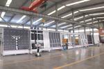 Vertical insulating glass automatic install spacer machine