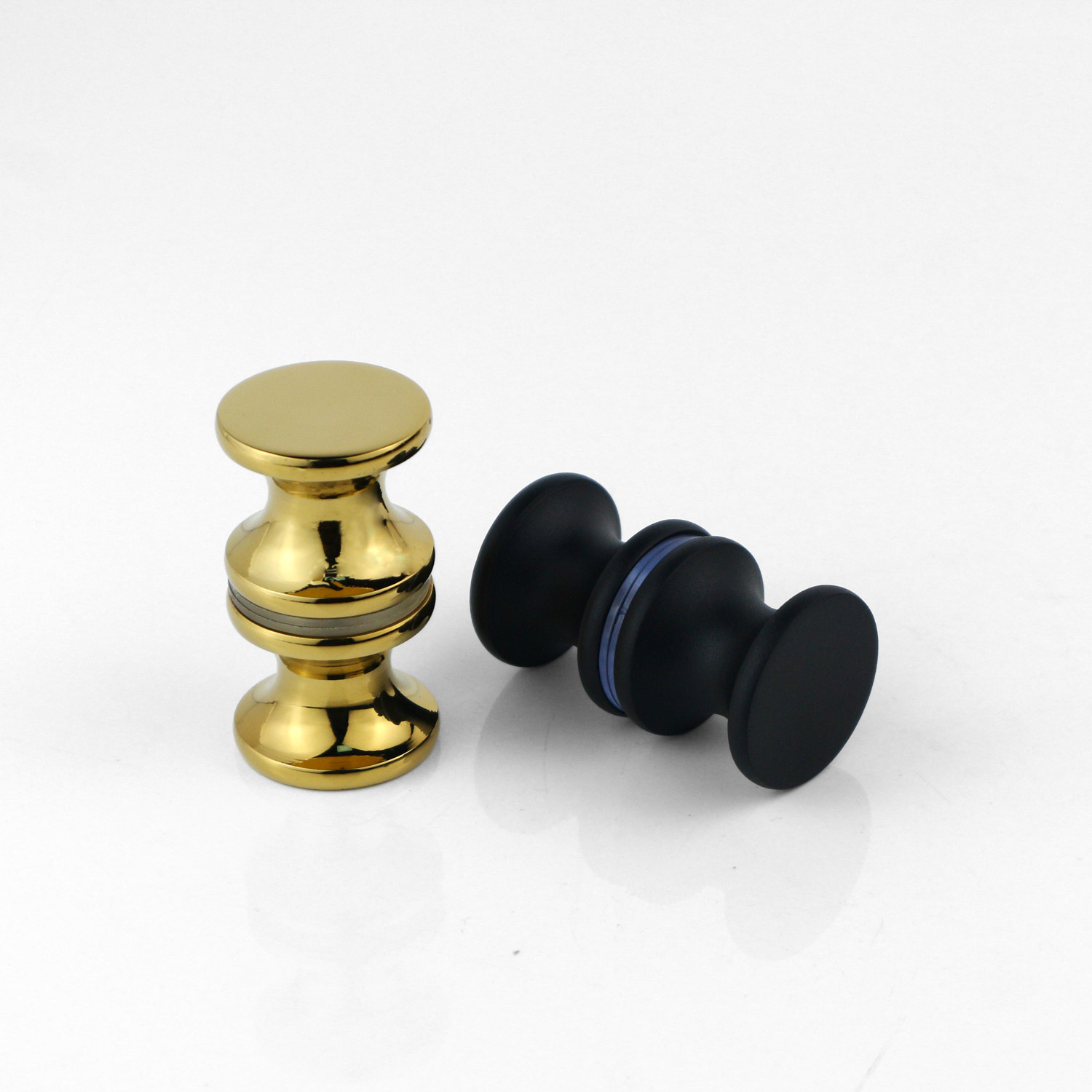 Modern Bathroom Hardware Brass Pull Glass Door Handle And Knob With Customized Design