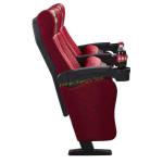 High - End Embroidery Folding Cinema Theater Chairs With Cup Holder