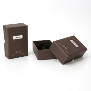 China Lid And Base Two Pieces Luxury Gift Boxes Brown Paper With Perfume UV Printing wholesale