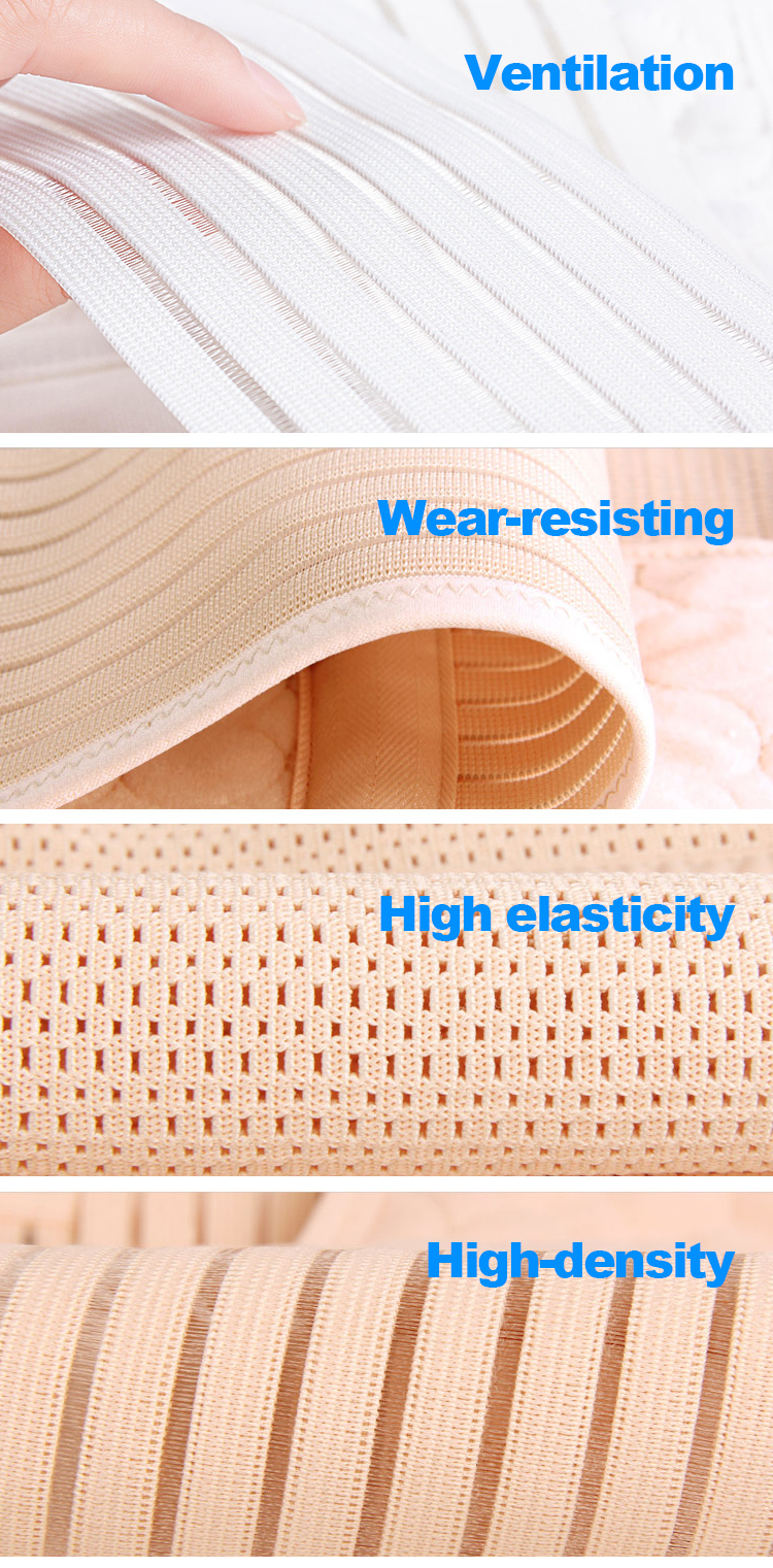 Buttonhole 23 cm Wide Strap Waistband Elastic Webbing polyester elastic band